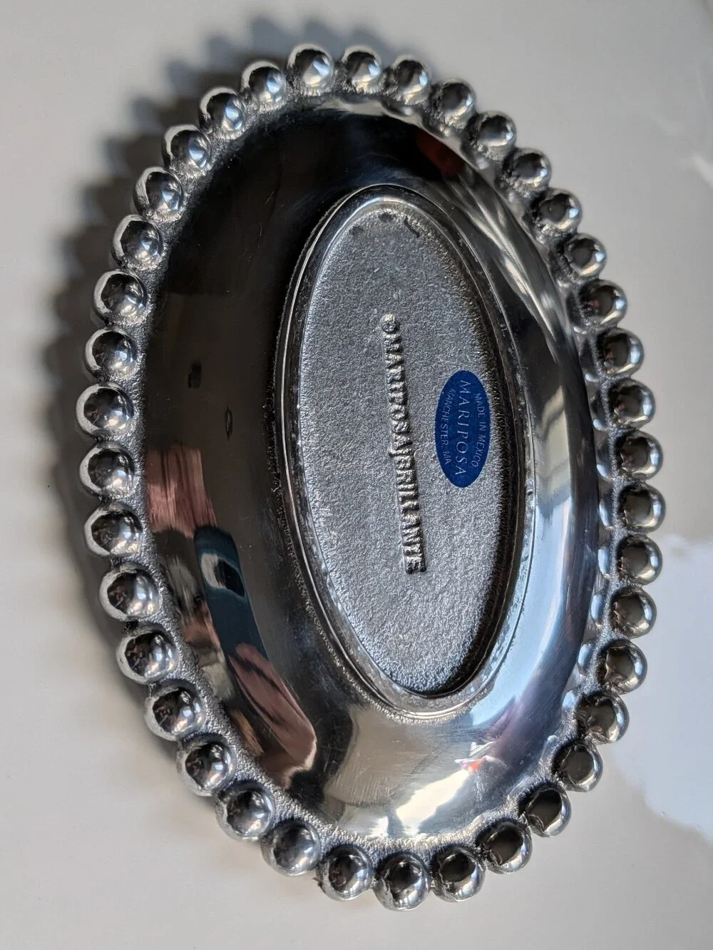 MARIPOSA BRILLANTE pearled soap dish